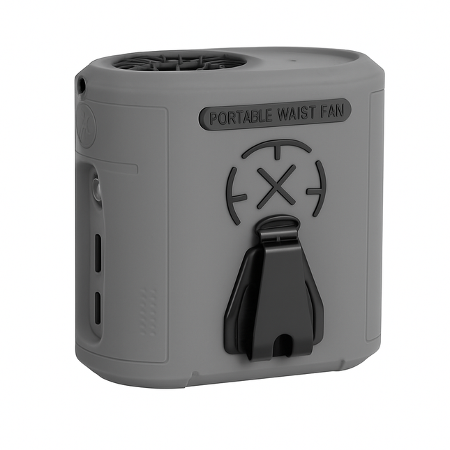 Portable 5-in-1 Waist Clip Fan with 5 Speeds and Light