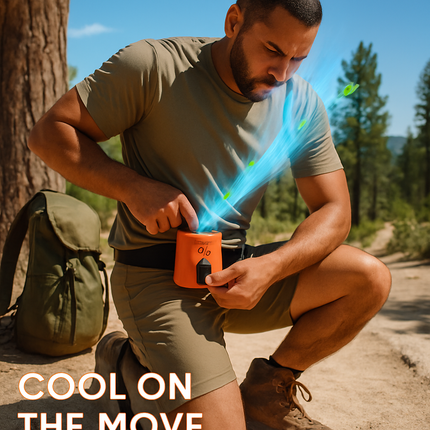 Portable 5-in-1 Waist Clip Fan with 5 Speeds and Light