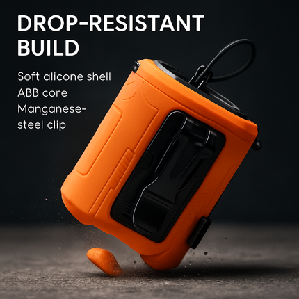 Portable 5-in-1 Waist Clip Fan with 5 Speeds and Light