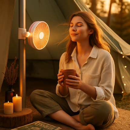 Clip-On Desk Fan for Camping and Office — Quiet & Adjustable