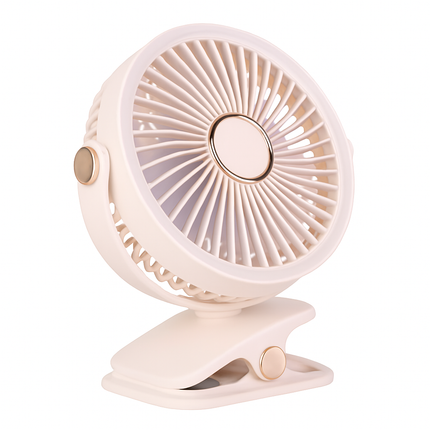 Clip-On Desk Fan for Camping and Office — Quiet & Adjustable