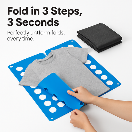 Shirt Folding Board Durable Plastic T-Shirts Clothes Folder 23x27.5inch Plastic Laundry Clothes Flip Fold Laundry Room Organizer