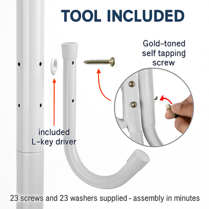 Coat Rack Organizer - Multi-Hook Standing Coat Rack