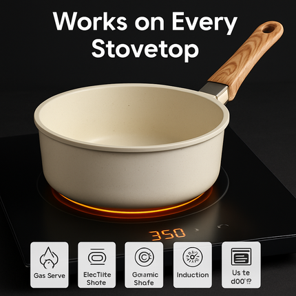 Nonstick Cookware Set with Detachable Handles