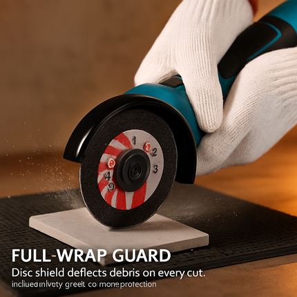 Cordless Mini Angle Grinder with Cutting Discs Set