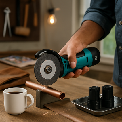 Cordless Mini Angle Grinder with Cutting Discs Set
