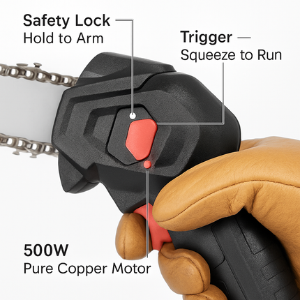 Cordless Pole Saw & Mini Chainsaw - 2-in-1, Adjustable