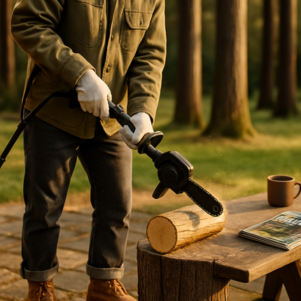 Cordless Pole Saw & Mini Chainsaw Garden Kit