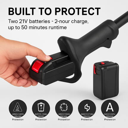 Cordless Pole Saw for Pruning with Extendable Reach