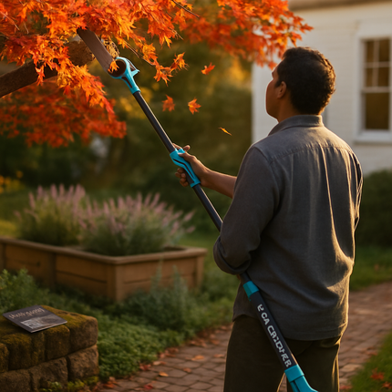 2-IN-1 Cordless Pole Saw And Mini Chainsaw With Extension Pole 21V Battery 6” Electric Brushless Pole Chainsaw with Digital Display Auto Oiler Safety