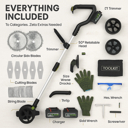 Electric Weed Edger Cordless String Trimmer
