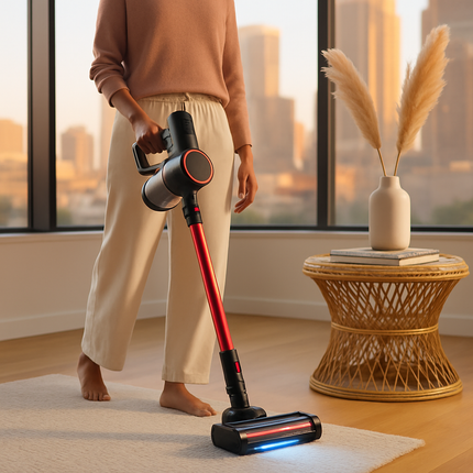 Cordless Vacuum Cleaner with LED Lighting and 2 Speeds