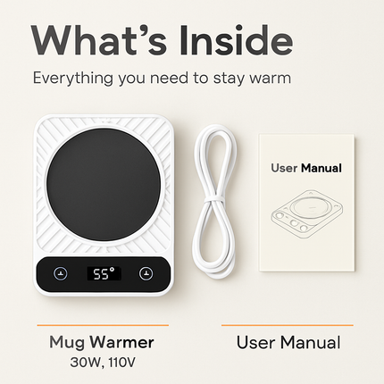 Mug Warmer with Auto Shut-Off and 6 Temperature Levels