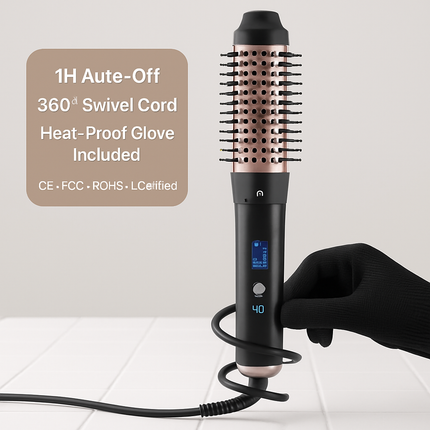 5-in-1 Curling Wand with 4 Barrels & Brush