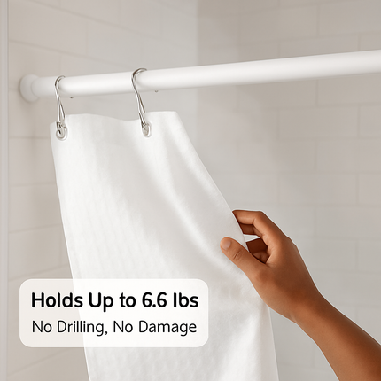 Tension Curtain Rod Extendable for Easy Home Use