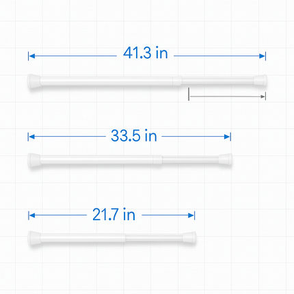 Tension Curtain Rod Extendable for Easy Home Use