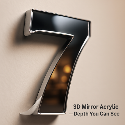 Wall Clock with 3D Mirror Surface for Modern Living Rooms