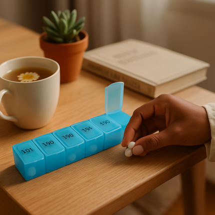 Weekly Pill Organizer for 7 Days - Portable Case