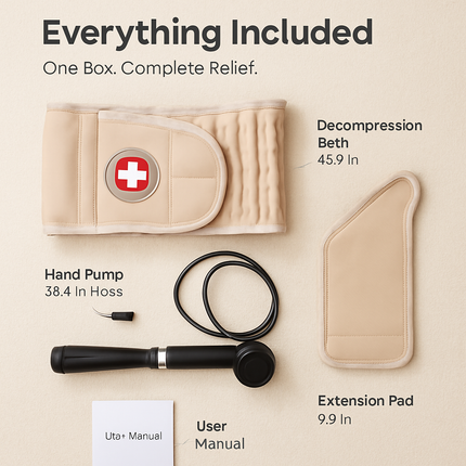 Decompression Back Belt for Lumbar Support and Relief