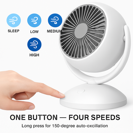 Air Circulator Desk Fan Portable Oscillating Table Fan