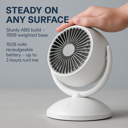 Air Circulator Desk Fan Portable Oscillating Table Fan