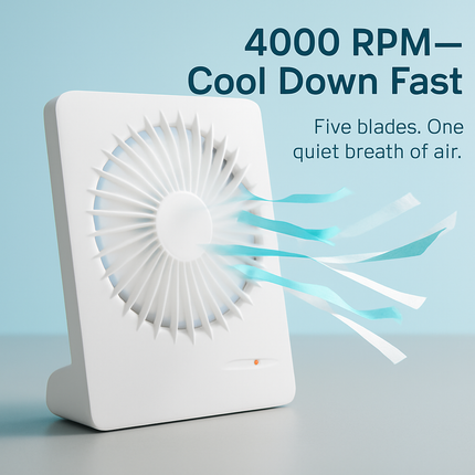 Portable Desk Fan - 3-Speed Quiet Table Fan