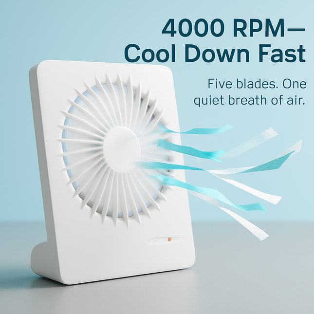 Portable Desk Fan - 3-Speed Quiet Table Fan