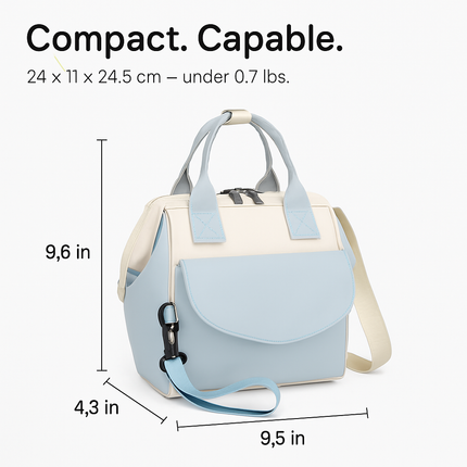 Diaper Bag with 7 Pockets and Insulated Compartments