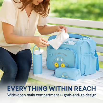 Diaper Bag Tote Set for Baby Essentials with Changing Pad