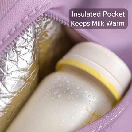 Diaper Bag with 7 Pockets and Insulated Compartments
