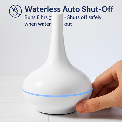 200ml Cool Mist Humidifier Ultrasonic Aroma Essential Oil Diffuser w/7 Color LED Lights Waterless Auto Off for Office Home Room Study Yoga Spa