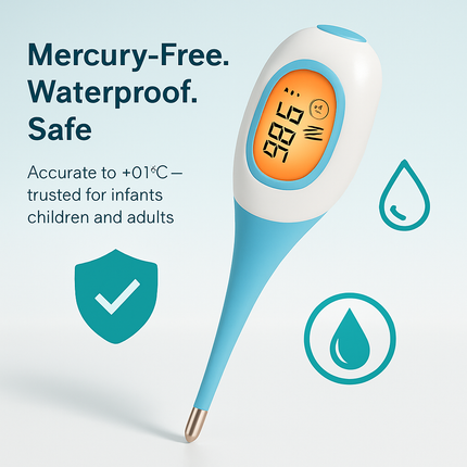 Digital Oral Thermometer - Fast, Accurate Reading