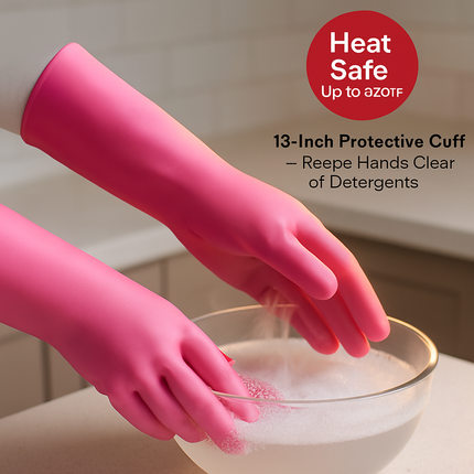 Silicone Dishwashing Gloves with Bristles