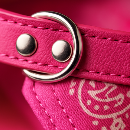 Adjustable Leather Pet Collar Triangle Bandana for Dogs