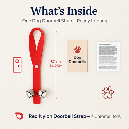 Dog Doorbells for Potty Training — Adjustable Bells