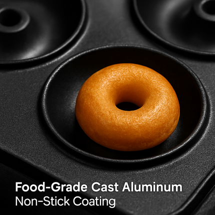 Mini Donut Maker for Kids - Quick Bake, Safe, Non-Stick