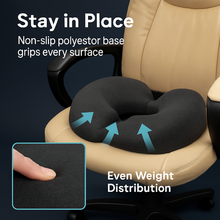 Donut Pillow Seat Cushion – Ergonomic Memory Foam Pad