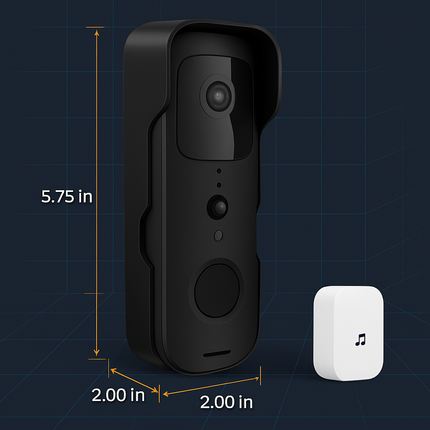 Smart WiFi Video Doorbell with Two-Way Audio