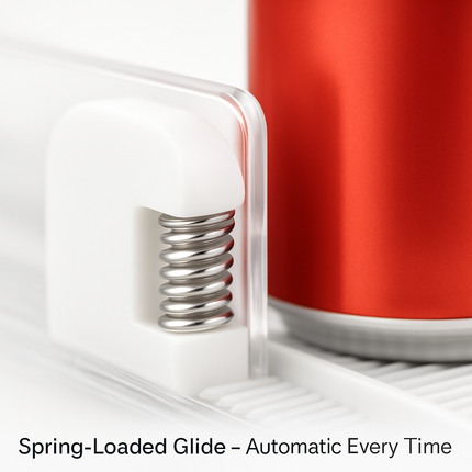 Drink Organizer for Fridge - Adjustable 5-Row Can Dispenser