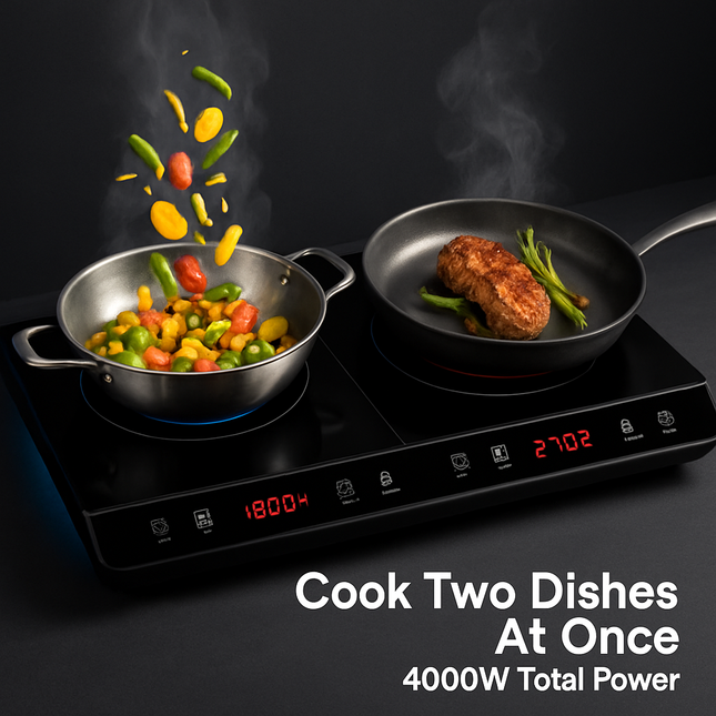 Induction Cooktop Dual Burner Portable Stove