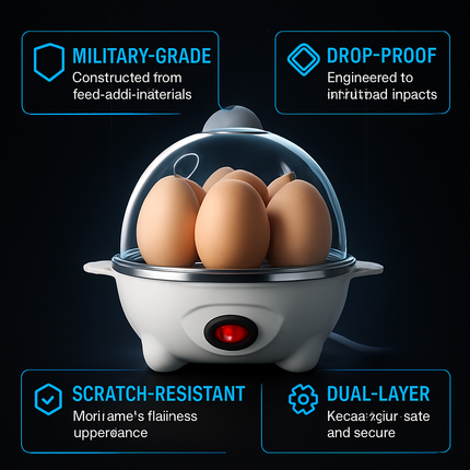 Electric Egg Cooker for Quick Boiling & Steaming