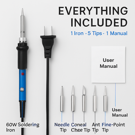 Soldering Iron with Adjustable Temperature