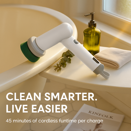 Electric Handheld Spin Scrubber Cordless Cleaning Brush