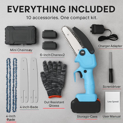 Mini Chainsaw Portable Cordless for Pruning