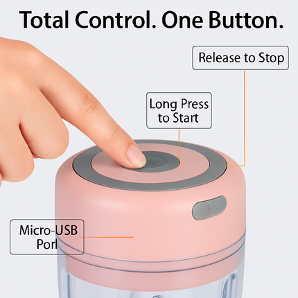 Mini Electric Garlic Chopper Cordless Rechargeable