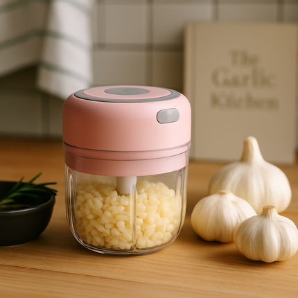 Mini Electric Garlic Chopper Cordless Rechargeable