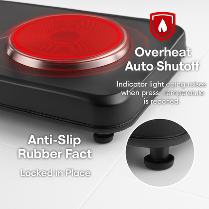 Infrared Dual Burner Portable Hot Plate Stove
