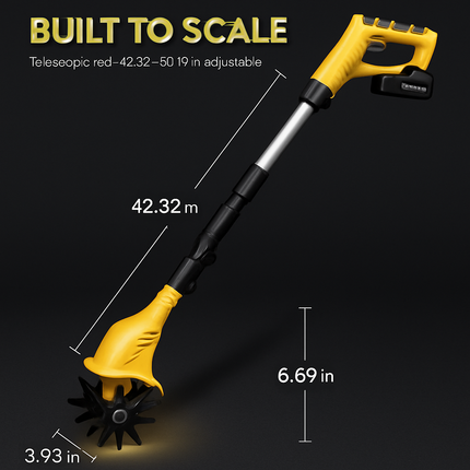 Cordless Garden Tiller Cultivator for Lawn and Garden
