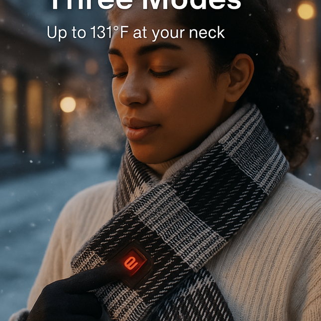 Heated Scarf with USB Heating - Multiple Temperature Modes