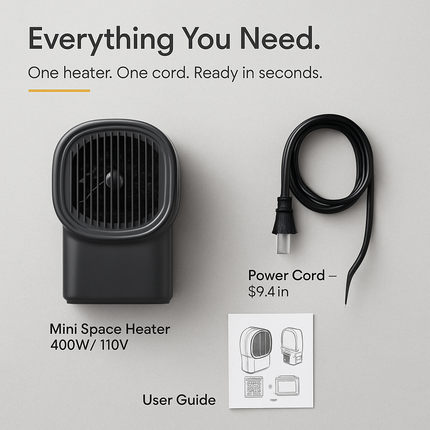 Compact Space Heater for Small Rooms and Home Office